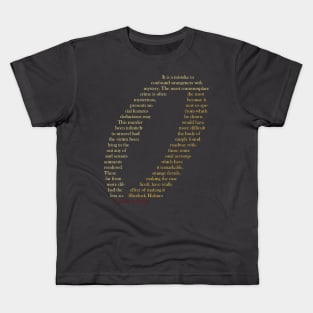 A Study in Scarlett- Sherlock Holmes Kids T-Shirt